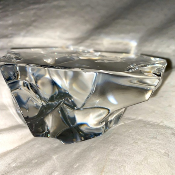 Val St Lambert UNICORN Unique Signed/numbered Iceberg Crystal etched paperweight - Picture 8 of 13